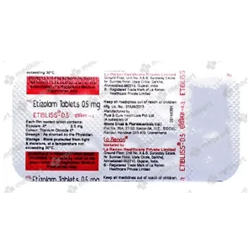 etibliss 0.5mg tablet 10's